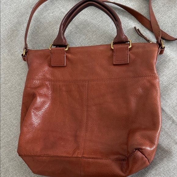 American Leather Co,Jamestown leather satchel, crossover Bag - Picture 3 of 6